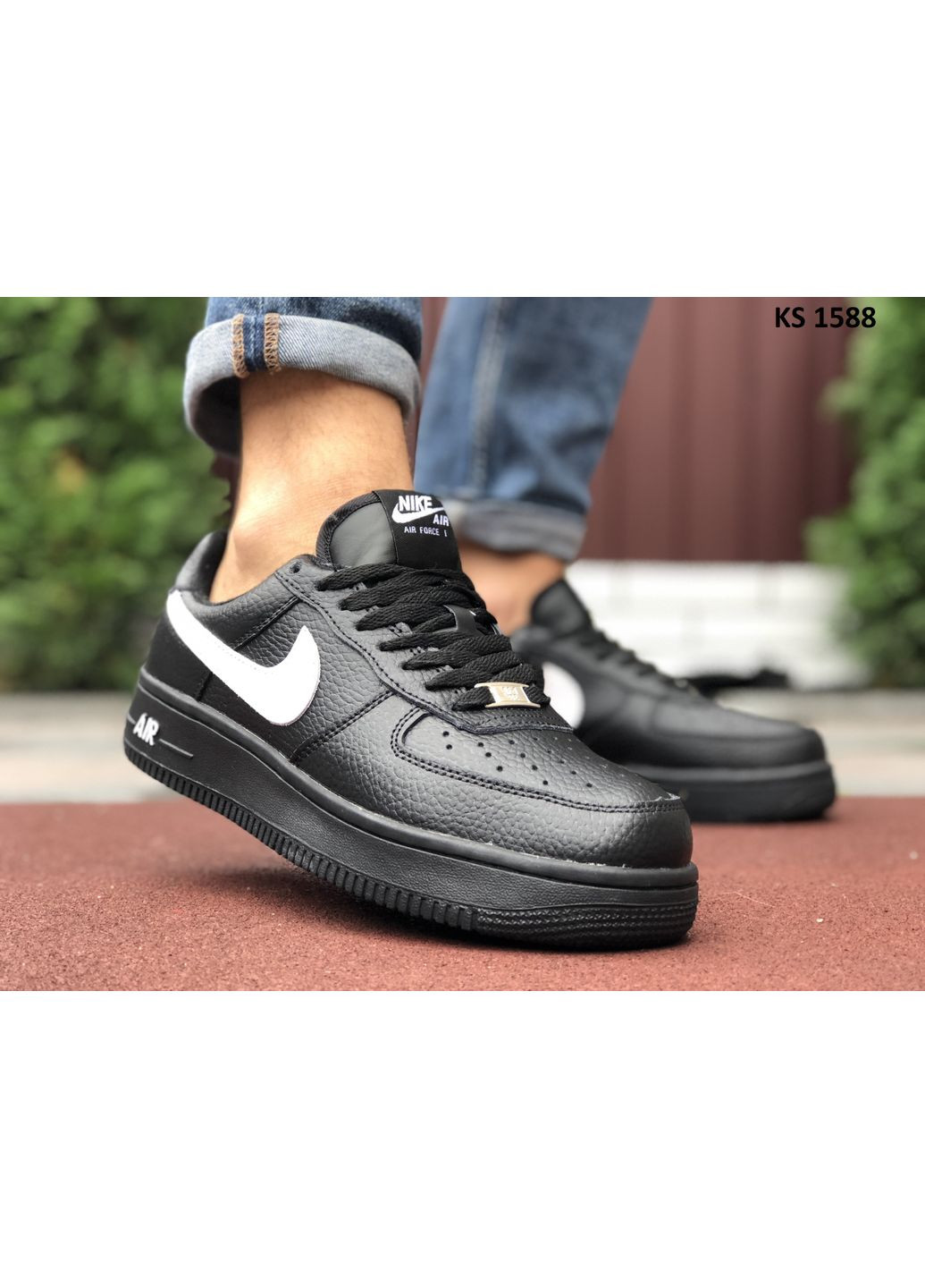 Комбіновані Осінні кросівки чоловічі nike air force найк аір форс 1 преміум No Brand