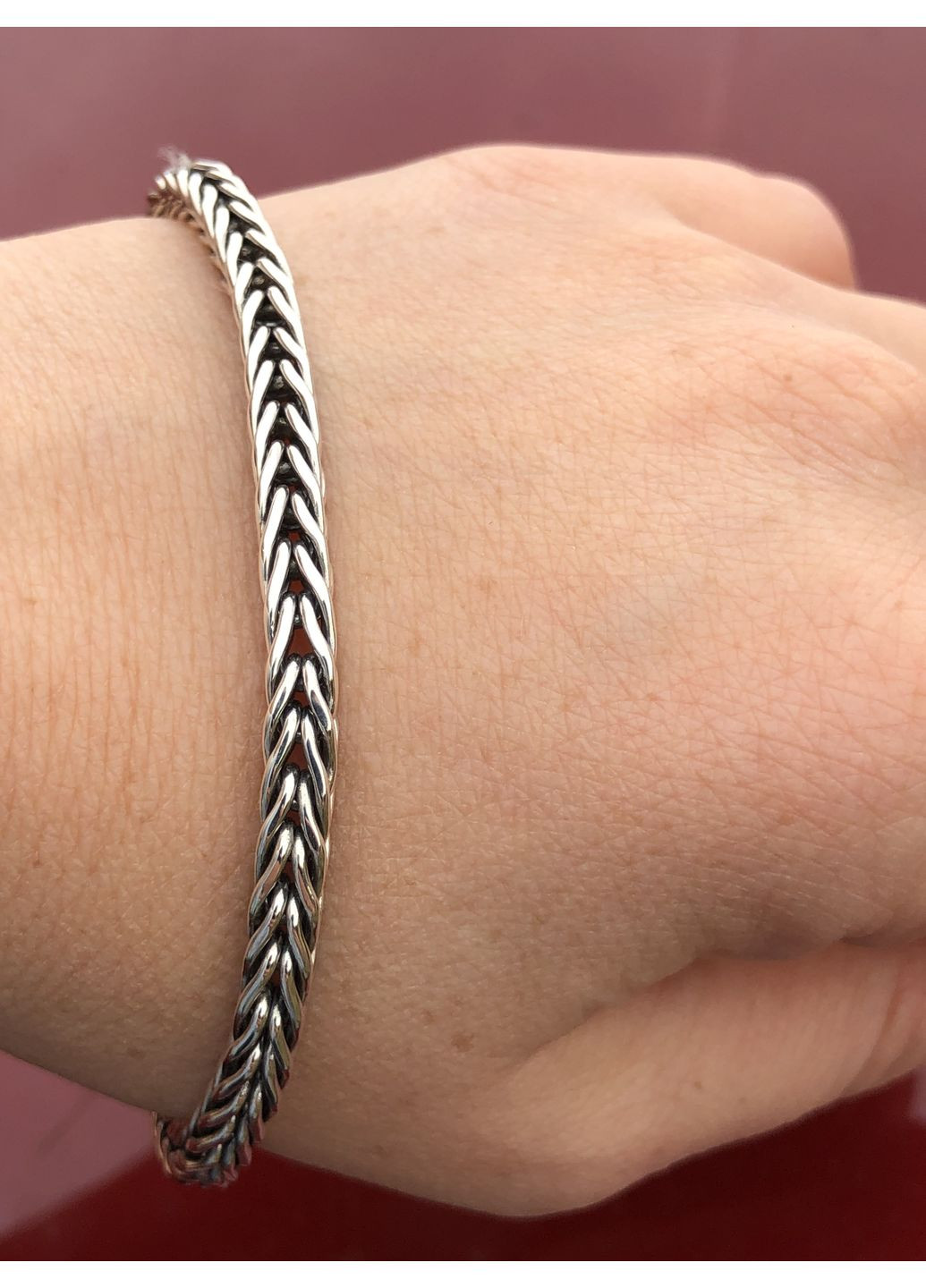 Чоловічий срібний браслет "Колосок" 19-23 DeLoS (349755451)