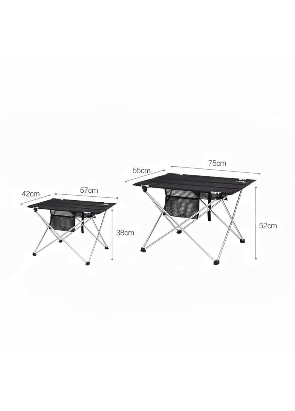 Стіл розкладний Cloth table XL 75х55х52 см NX20665013 black Mobi Garden (370666401)
