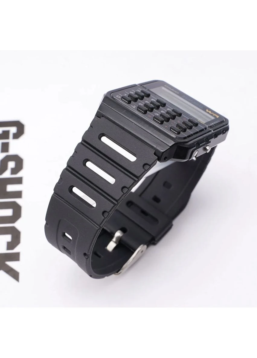 Ремешок Casio G-Shock силиконовый 20 мм чёрный золото Modfit (396857354)