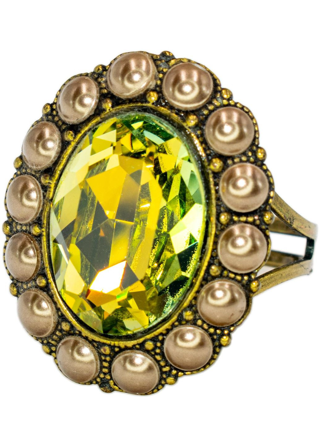 Кольцо "Солнечная изящество" с кристаллом Swarovski и жемчужинами, ручная работа Michal Negrin (347018247)