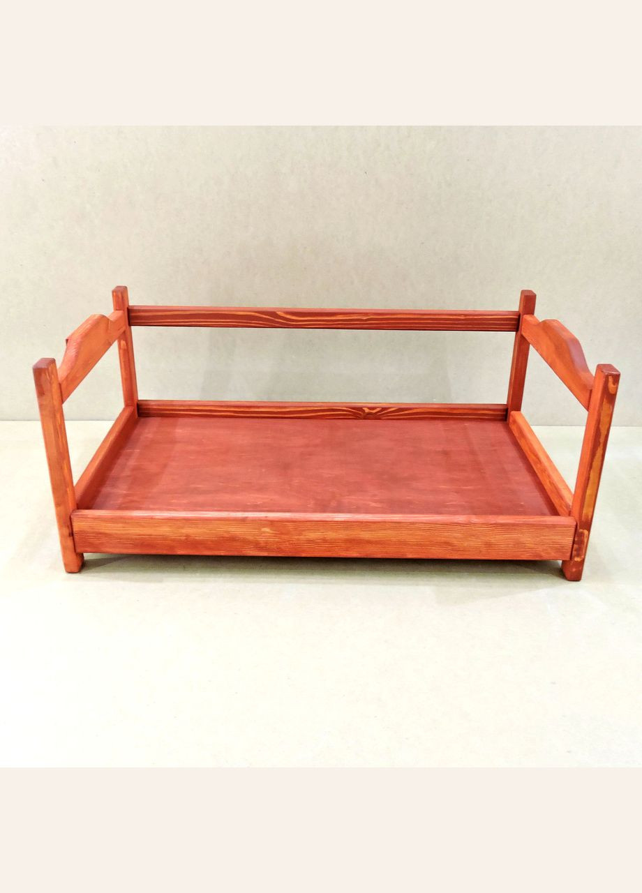 Лежак деревянный для собаки из дерева Рамзай 105х60 коралл (ЛЖК-10561214) No Brand (328450361)