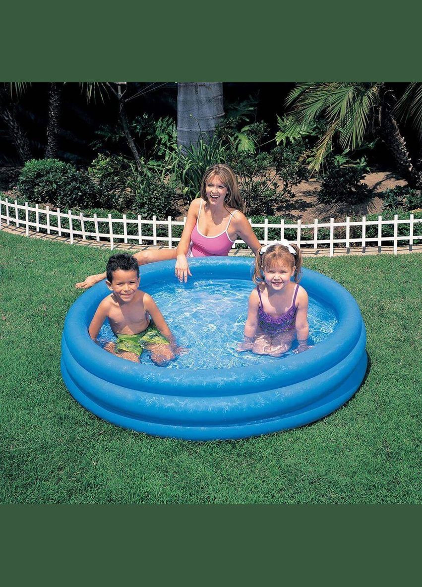 Дитячий надувний басейн « кристал» на 324 літри + ПОДАРУНОК Intex (361066589)