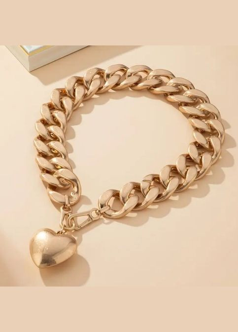 Кольє широкий ланцюг з великим кулоном No Brand (337177521)