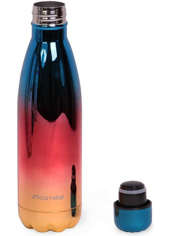 Термос-пляшка 500мл із нержавіючої сталі для гарячих та холодних напоїв термос з вакуумною ізоляцією Kamille (368991165)
