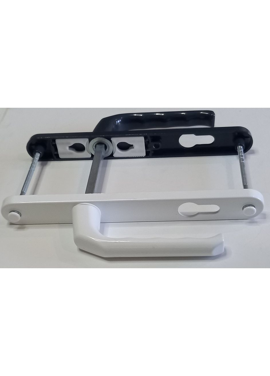 Дверная ручка PINAR с пружиной бело-антрацит 85мм Akpen (365756081)