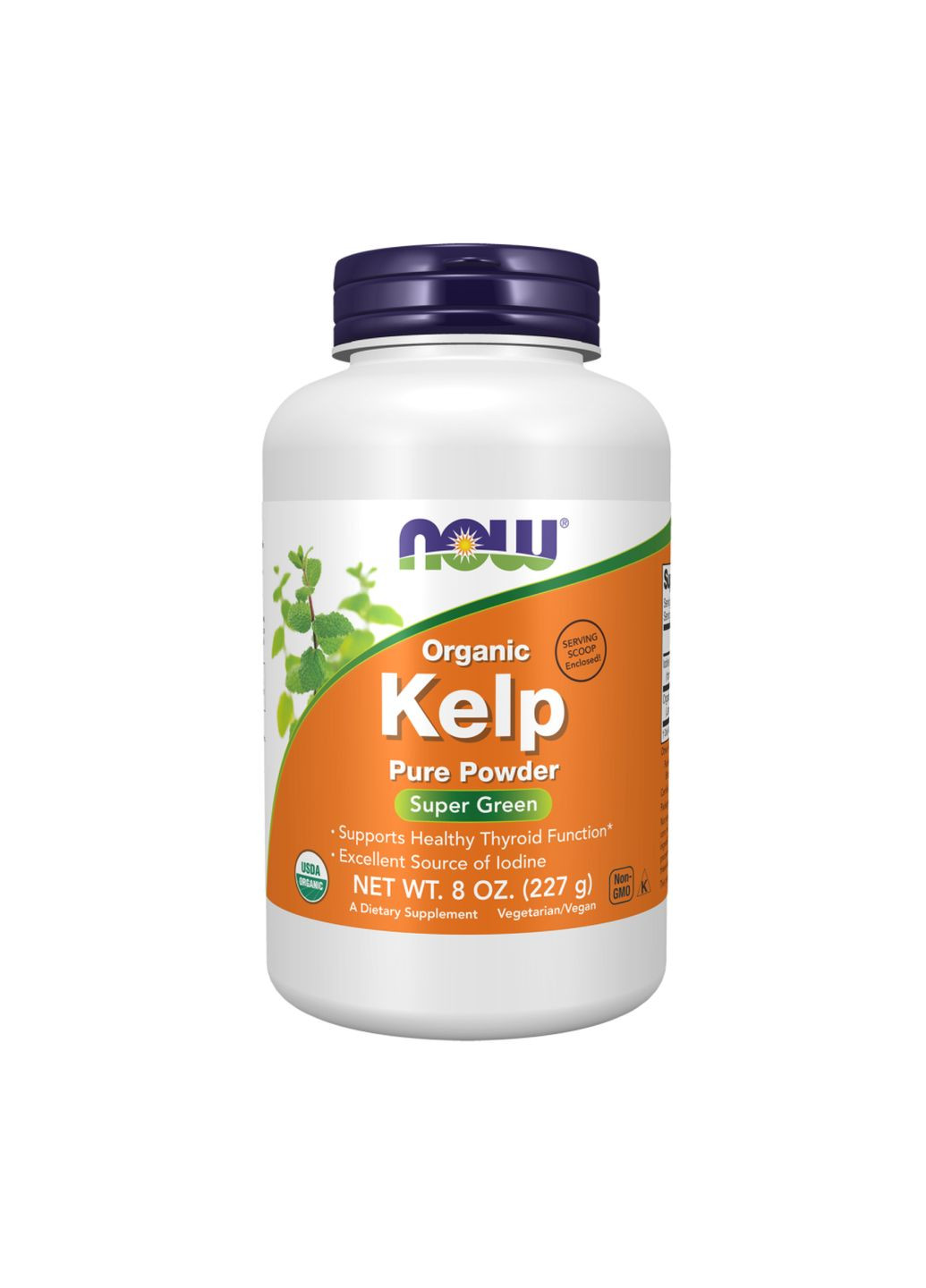 К порошок ламинарии органический 227г для щитовидной железы йод источник Now Foods (367957838)