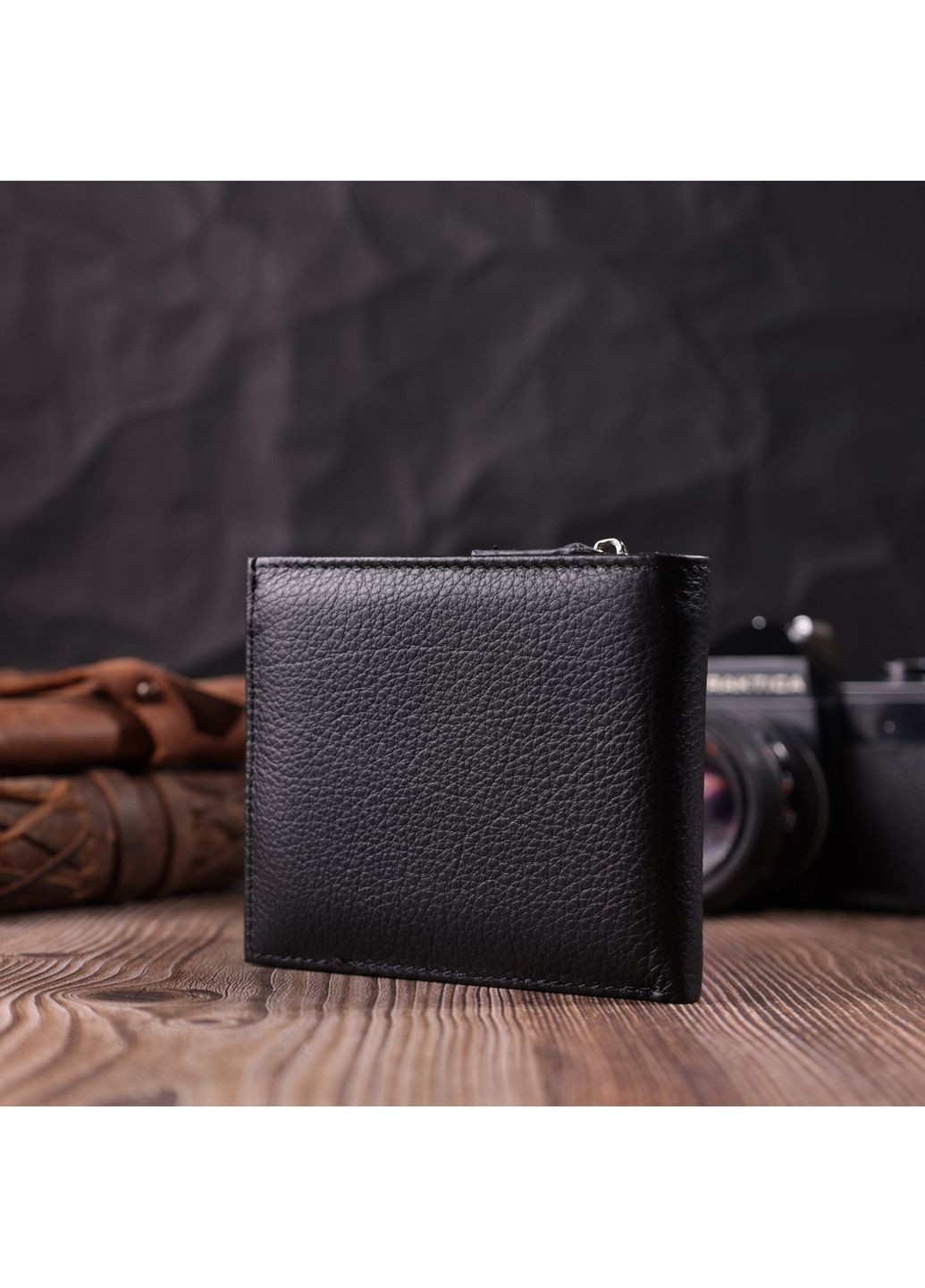 Чоловічий шкіряний гаманець 11х9,5х1,5 см st leather (288048953)