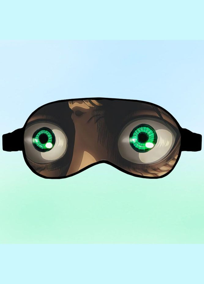 Маска для сну Аніме Атака Титанів #0001 чорна No Brand (315045518)