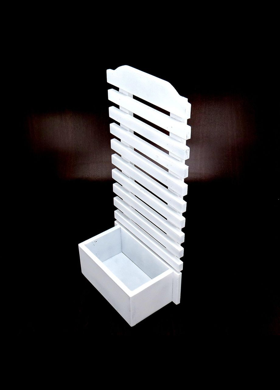 Полиця настінна для квітів з дерева Сальвадор зефір (ЦВС-000620) No Brand (328225438)