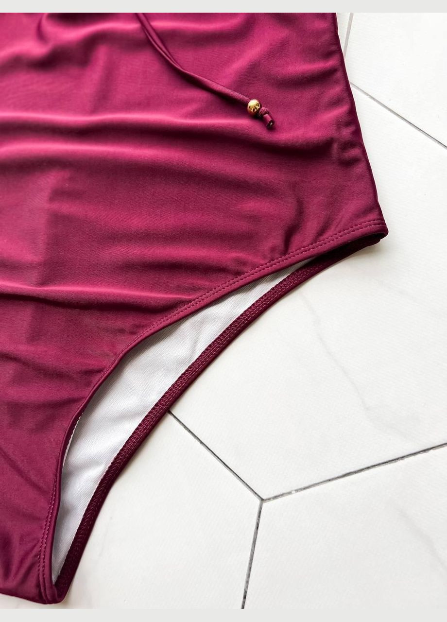 Фиолетовый летний купальник sw1377 (сплошной фиолет) слитный Ghazel