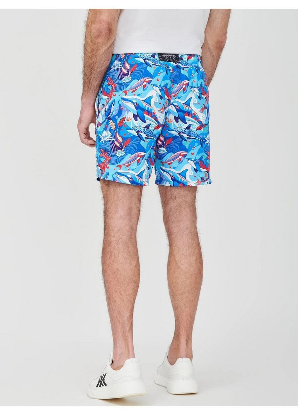 Шорти пляжні 2442p3 Блакитні швидковисихаючі комфортний морський стиль ергономічний крій для відпочинку Geronimo (370369155)