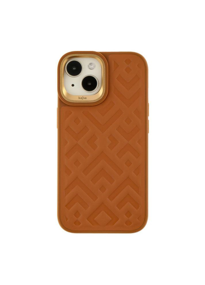 Чехол Briquette Collection Rhombus для iPhone 15 Brown Kajsa (324023795)