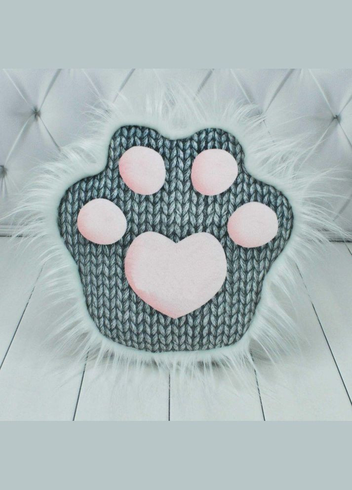 Лапа-антистрес принт (сірий) – тактильний аксесуар для релаксації ( ) (00066-68) Копиця (326740136)