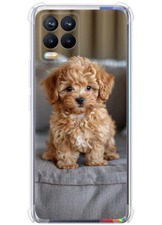 Силикон с усиленными углами чехол 'Mini-maltipoo' для Endorphone Realme 8 (297866678)