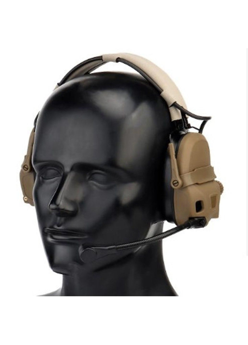 Тактические активные наушники Wosport HD-17 Гарнитура с шумоподавлением + Bluetooth Оливковый No Brand (332636554)