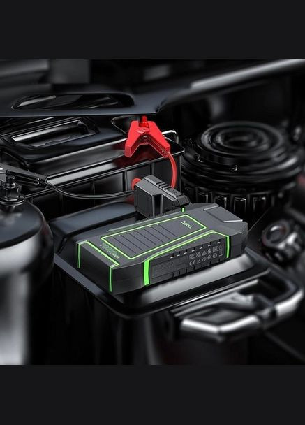 Пусковое устройство (бустер) для авто QS1 Spring 600 A (10000mAh) Hoco (293346502)