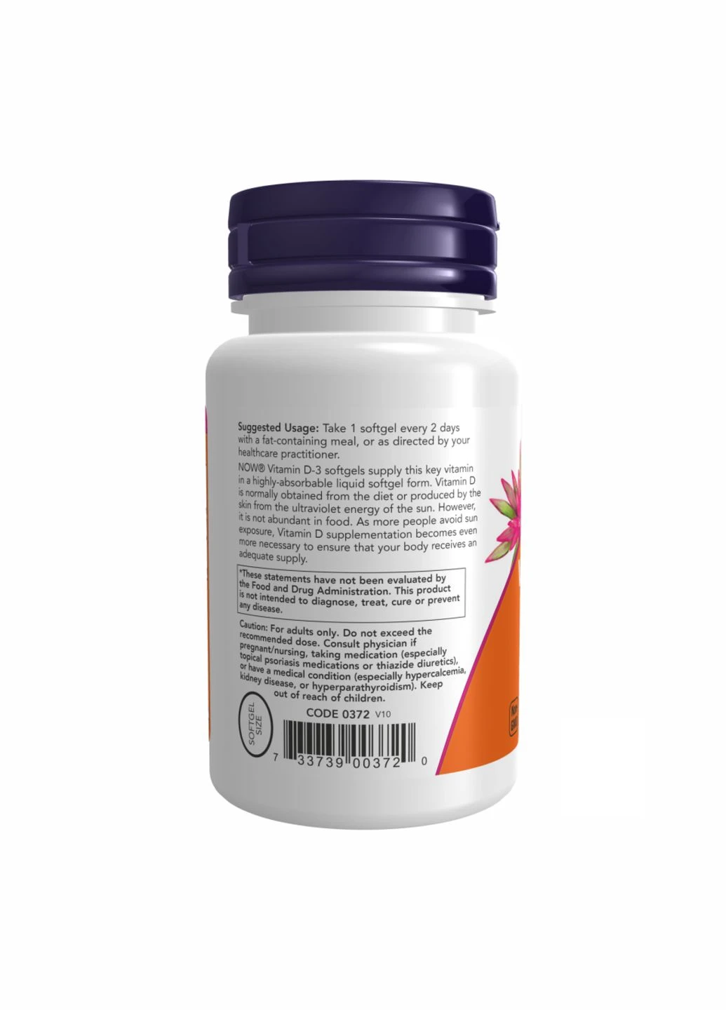 VIT D 3 5000 IU 120 sgels Now Foods (380964486)