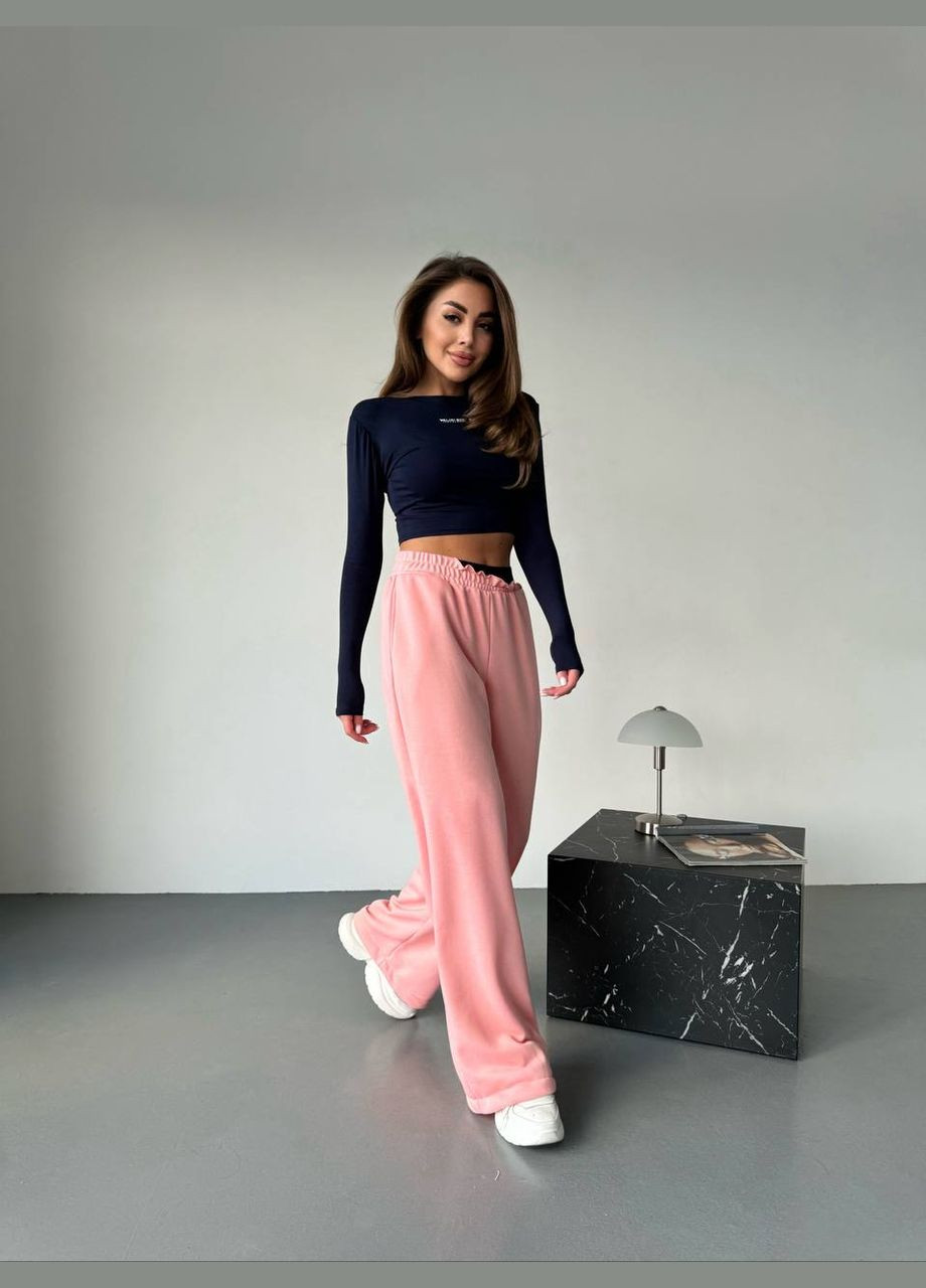 Жіночі персикові базові штани стильні якісні трендові No Brand штани (291881882)