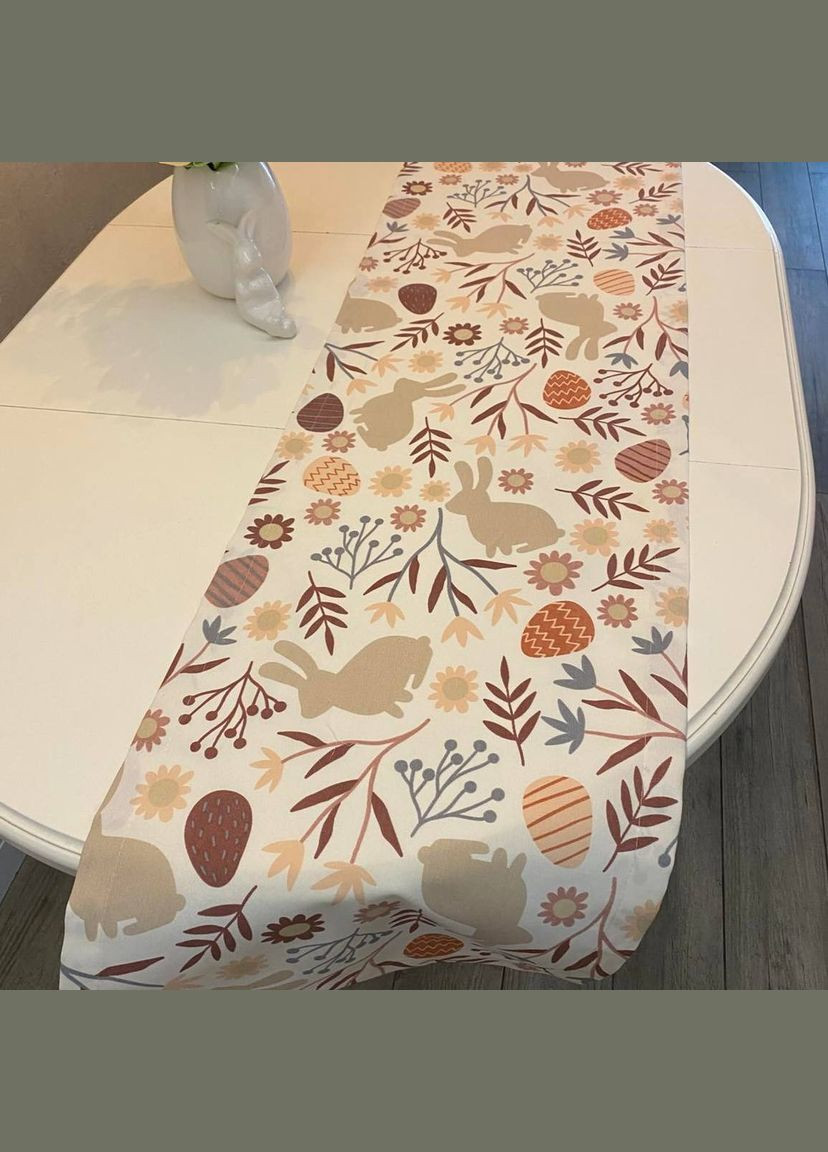 Дорожка раннер Пасхальный Кролик 40х170см бежевый Malva (322425879)