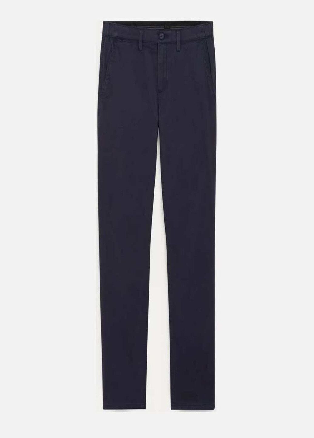 Темно-синие повседневный демисезонные прямые брюки C&A