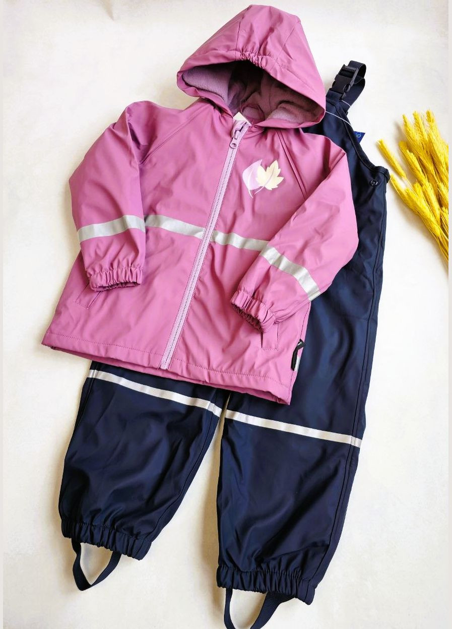 Дождевик детский костюм на флисе грязепруф Lupilu Куртка та Напівкомбінезон (326598611)