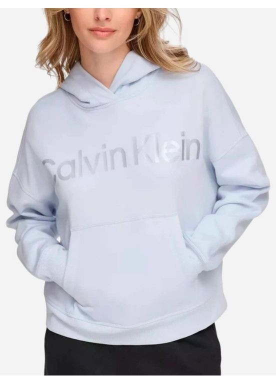 Худі тепле жіноче 340546357 S Блакитне Calvin Klein (369407768)