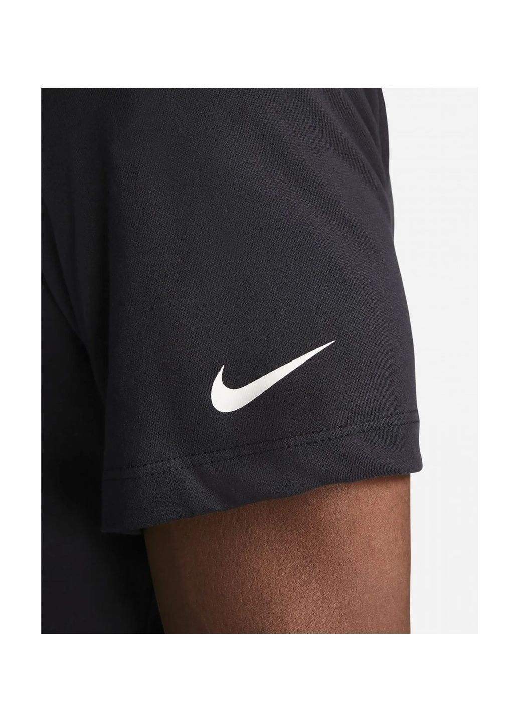 Черная футболка мужская court dri-fit black dz2635-010 Nike