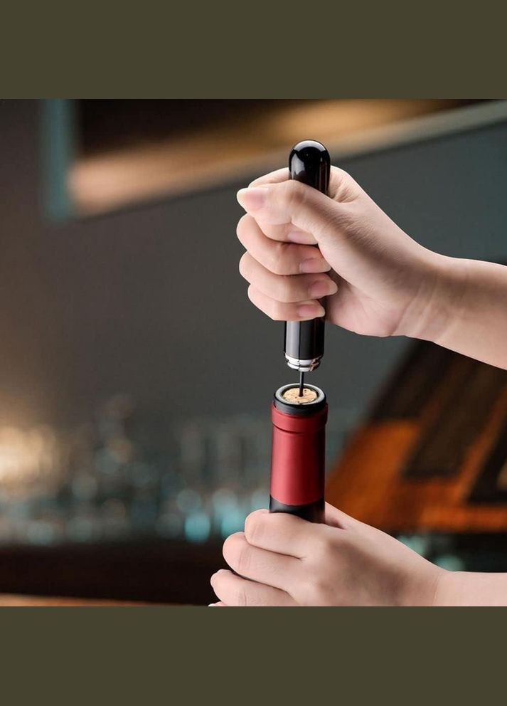 Пневматический штопор для бутылок Basimc с воздушным насосом и резаком для фольги (R051398) No Brand (349843974)