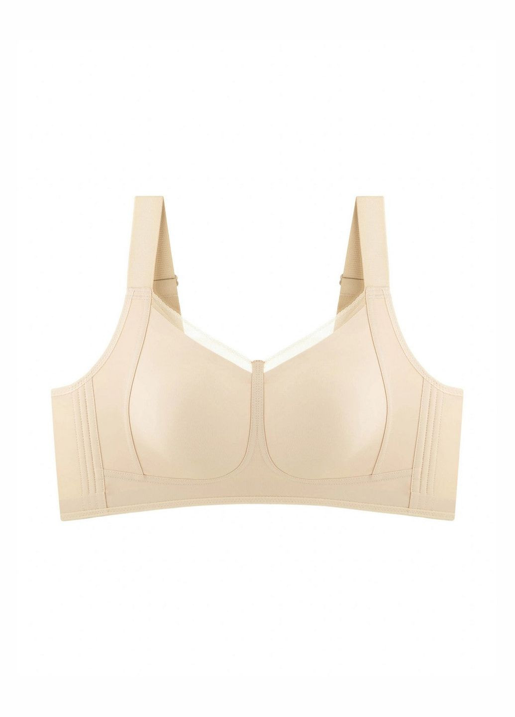 Бежевый топ бесшовный бюстгальтер из микрофибры Anabel Arto полиамид, эластан