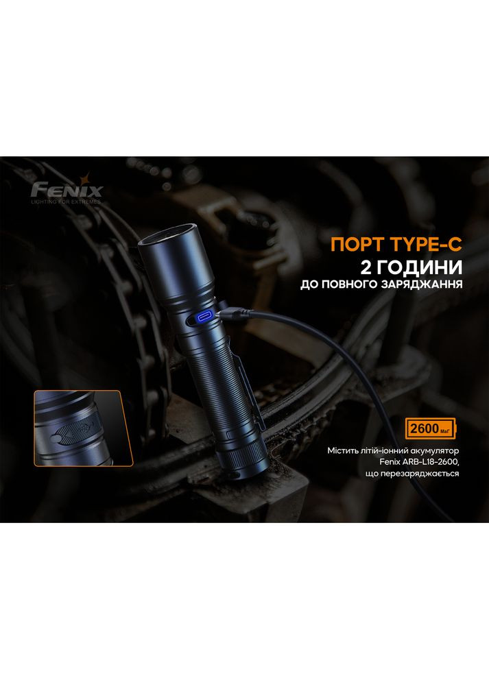 Ліхтар ручний C6V3.0 блакитний | Лімітована серія Fenix (363318378)