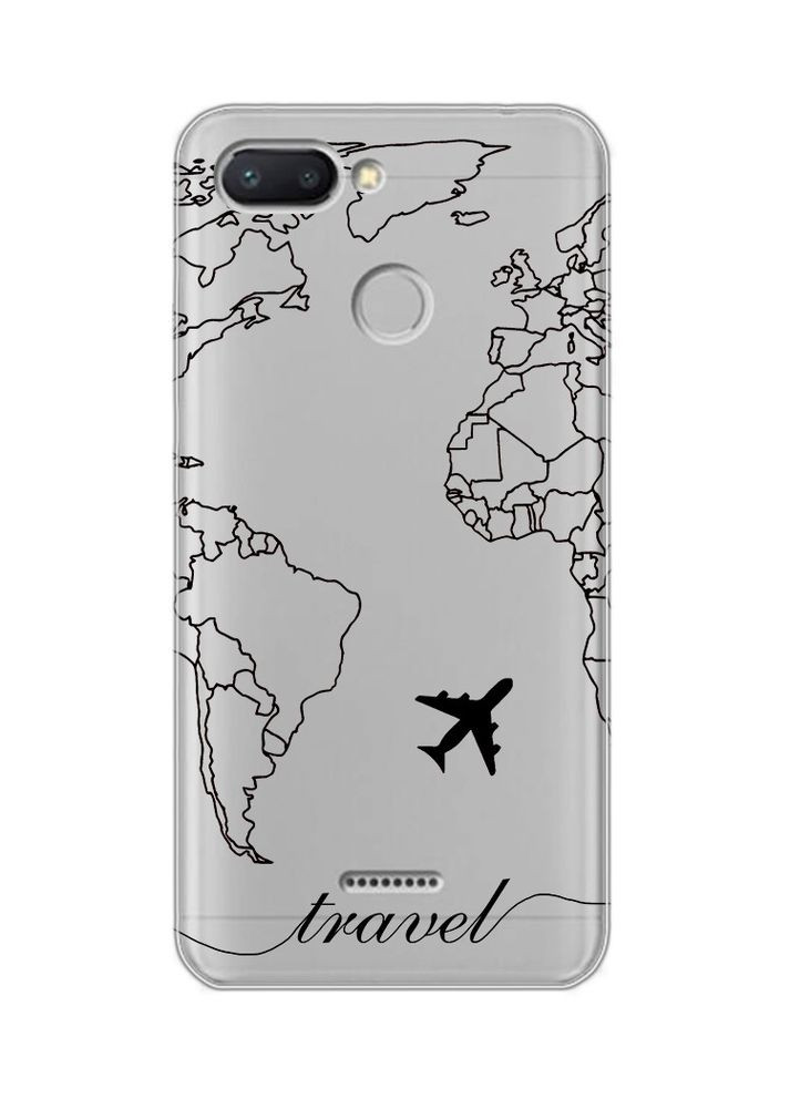 Чехол на Xiaomi Redmi 6:: Карта. Контур (принт 330) Creative (360682731)