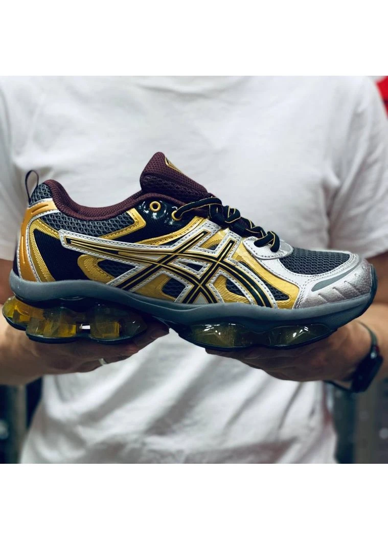 КРОССОВКИ ЖЕНСКИЕ ASICS GEL-QUANTUM KINETIC GOLD SILVER АСИКС ГЕЛЬ СЕРЫЕ No Brand серые демисезоны (391943106)