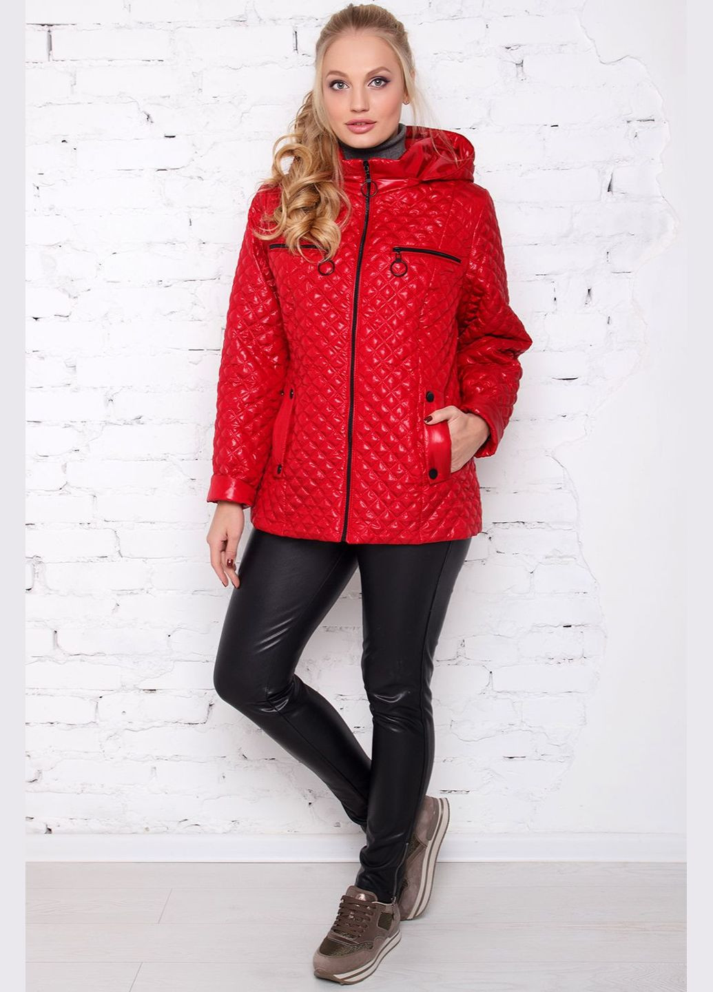 Червона демісезонна куртка меліса червоний MioRichi