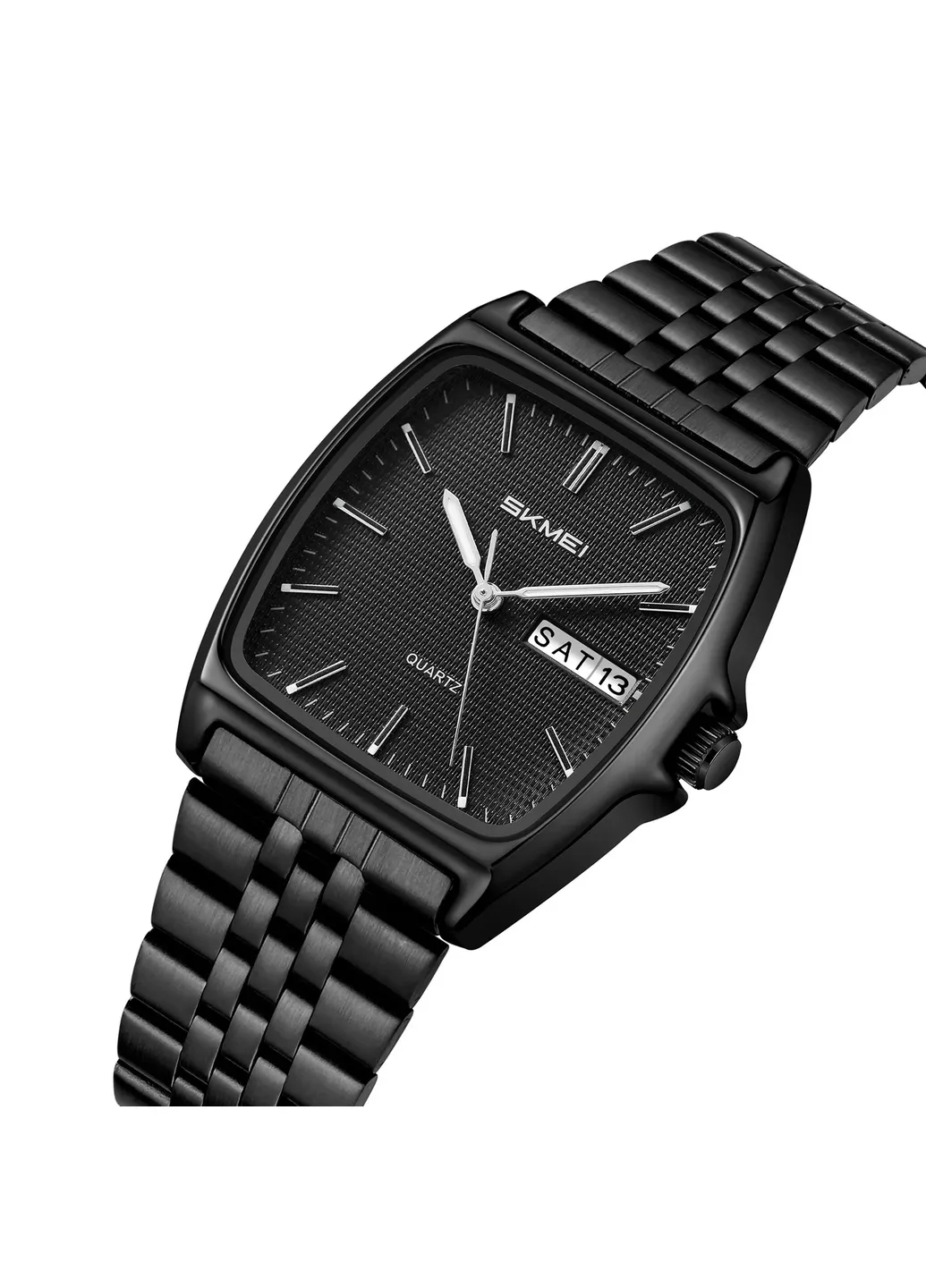 Женские часы 2628BK Black с металлическим браслетом и минеральным стеклом Skmei (411536691)