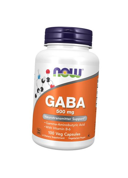 Гаммааминомасляная кислота, Gaba 500, 200вегкапс (72128047) Now Foods (293257137)
