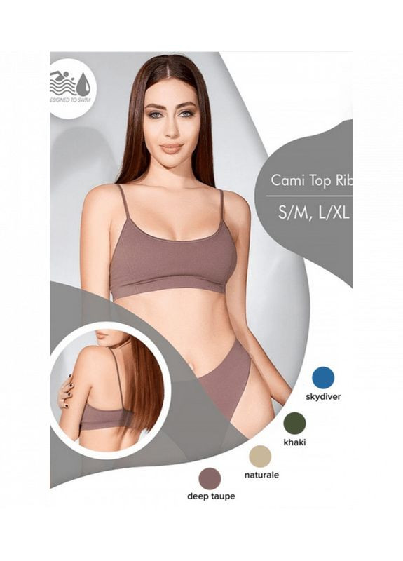 Привлекательный и комфортный эластичный топ в рубчик Giulia Топ (313425166)