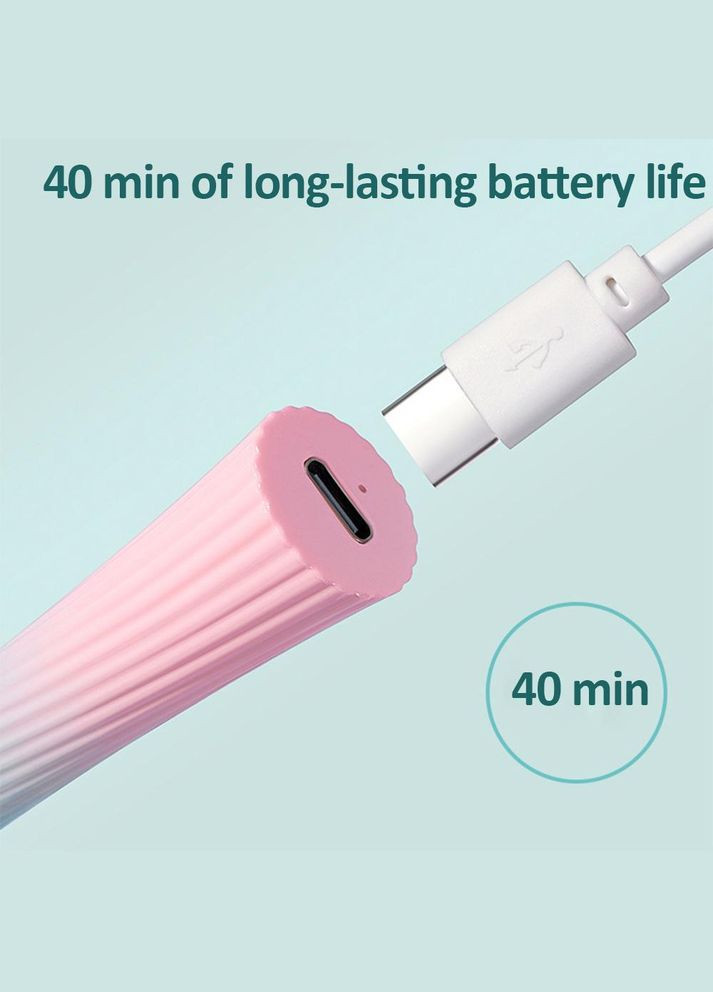 LED лампа-фонарик с аккумулятором на USB для сушки гель-лака 3 Вт, мятно No Brand (323224378)