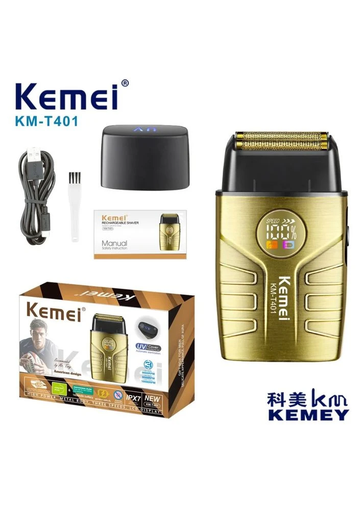 Електробритва KM-T401 / Шейвер Kemei для гоління бороди Digital (400426019)