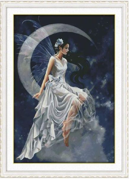 Набір для вишивання за нанесеною на канву схемою "The moon fairy". AIDA 14CT printed, 94*134см Joy Sunday (313613021)