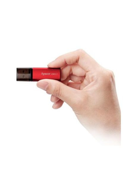 USB флеш накопичувач (AP64GAH25BR-1) Apacer 64GB AH25B Red USB 3.1 Gen1 (366660596)