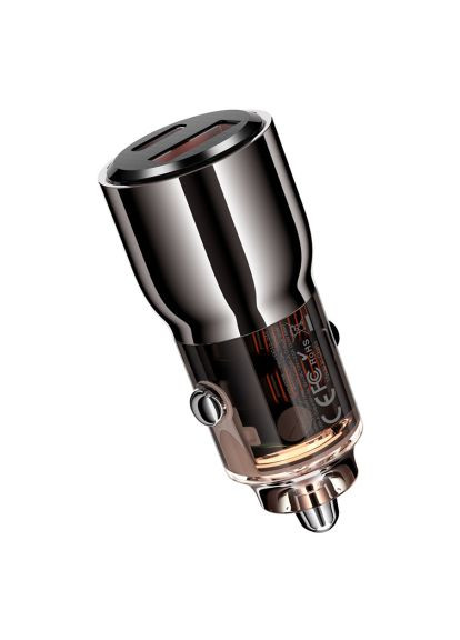 Зарядний пристрій (CC58_Tarnish) XO CC58 USB-C PD65W + USB-A 30W Gray (369878497)