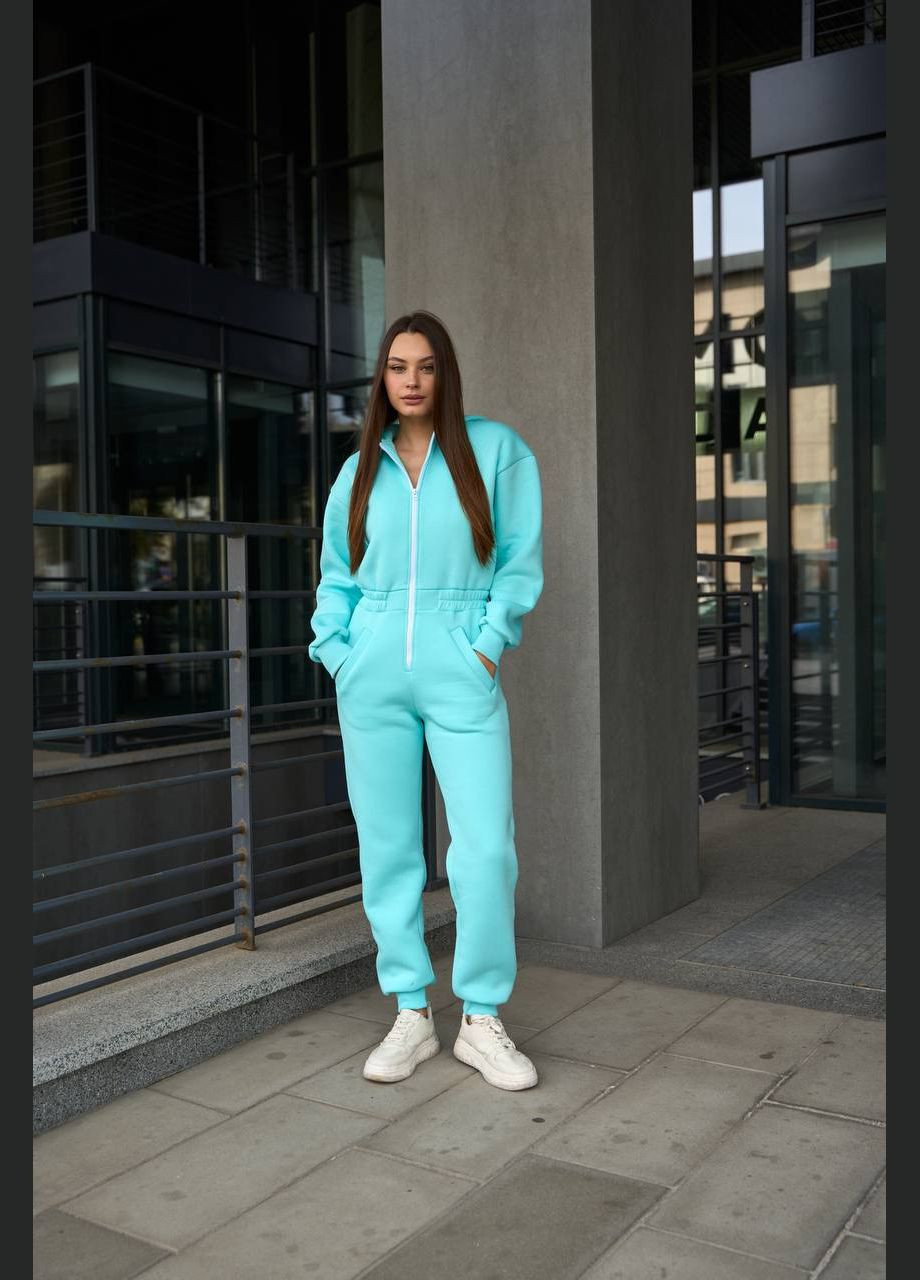 Женский комбинезон с ушками No Brand бирюзовый