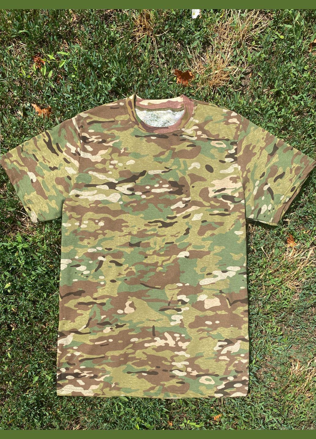 Тактична футболка бавовна Мультикам ЗСУ чоловіча армійська камуфляжна футболка Військова футболка Get’Man (299722568)