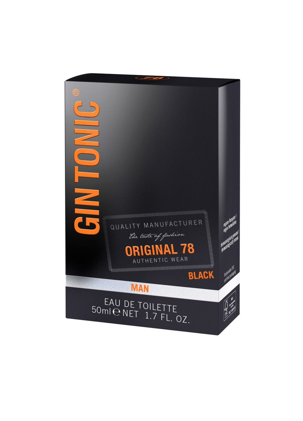 Туалетна вода для чоловіків Original 78 Black 50 мл Gin Tonic (326040550)