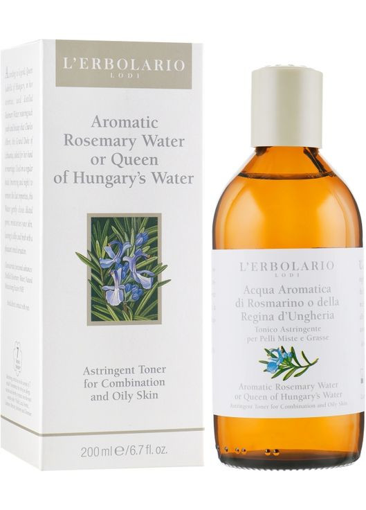 Ароматизований тонік Acqua Aromatica di Rosmarino o della Regina d'Ungheria 200ml (49621-47270) L'erbolario (368655348)