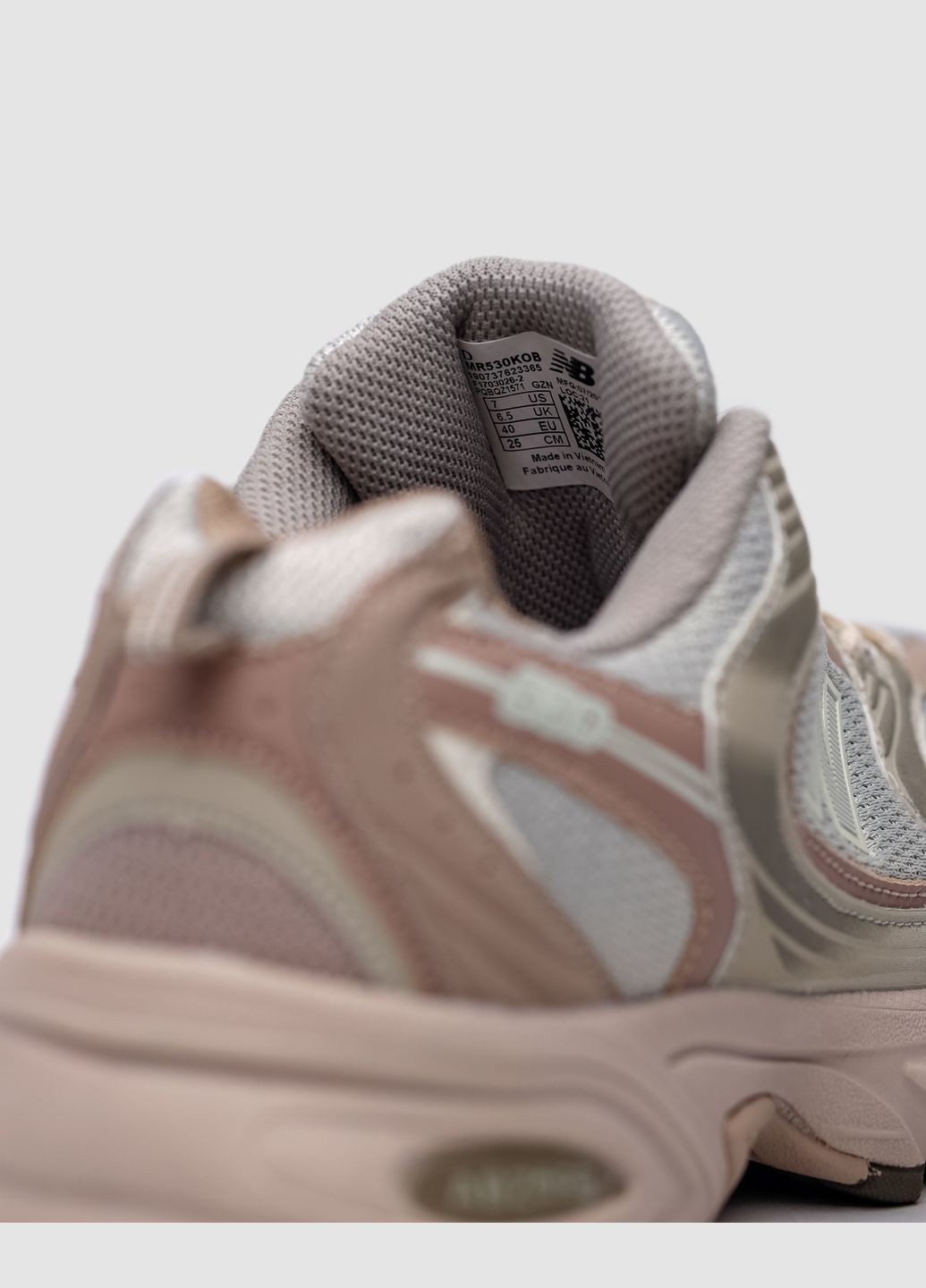 Кроссовки женские New Balance Cream Beige No Brand 530 бежевые демисезоны (332051074)