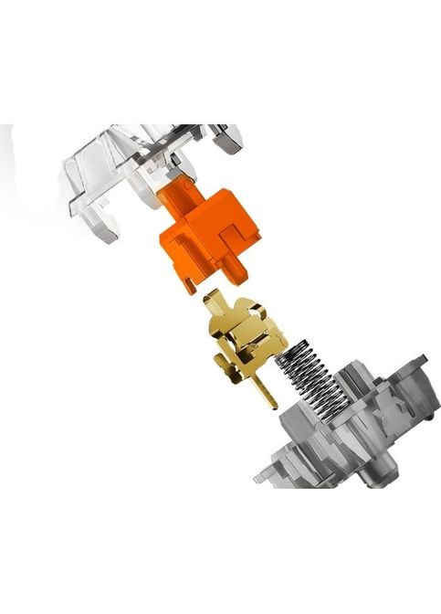 Клавиатура (HTK551UA) Hator Gravity X TKL Orange USB White (316223232)