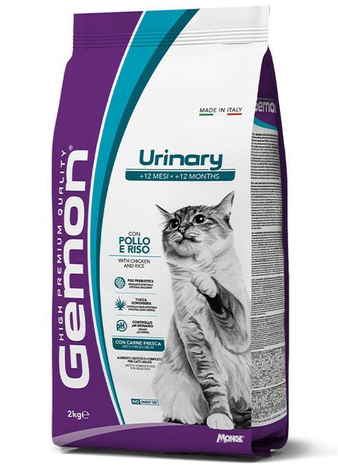 Сухий корм для котів Cat Urinary курка з рисом 2 кг Gemon (369929604)