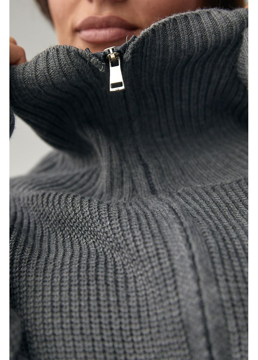 Короткий в'язаний кардиган з довгим коміром. Lurex Кардиган (370298792)